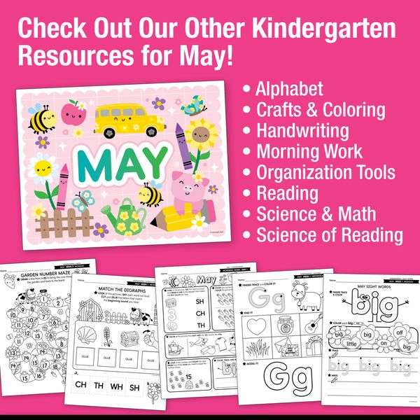 Printable Kindergarten May Daily Writing