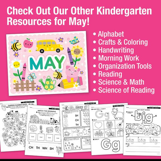 Printable Kindergarten May Daily Writing