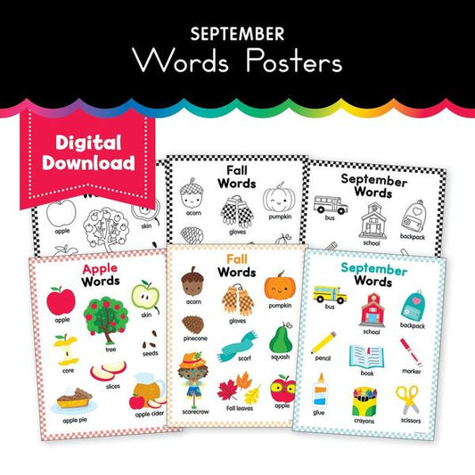 September Words Poster