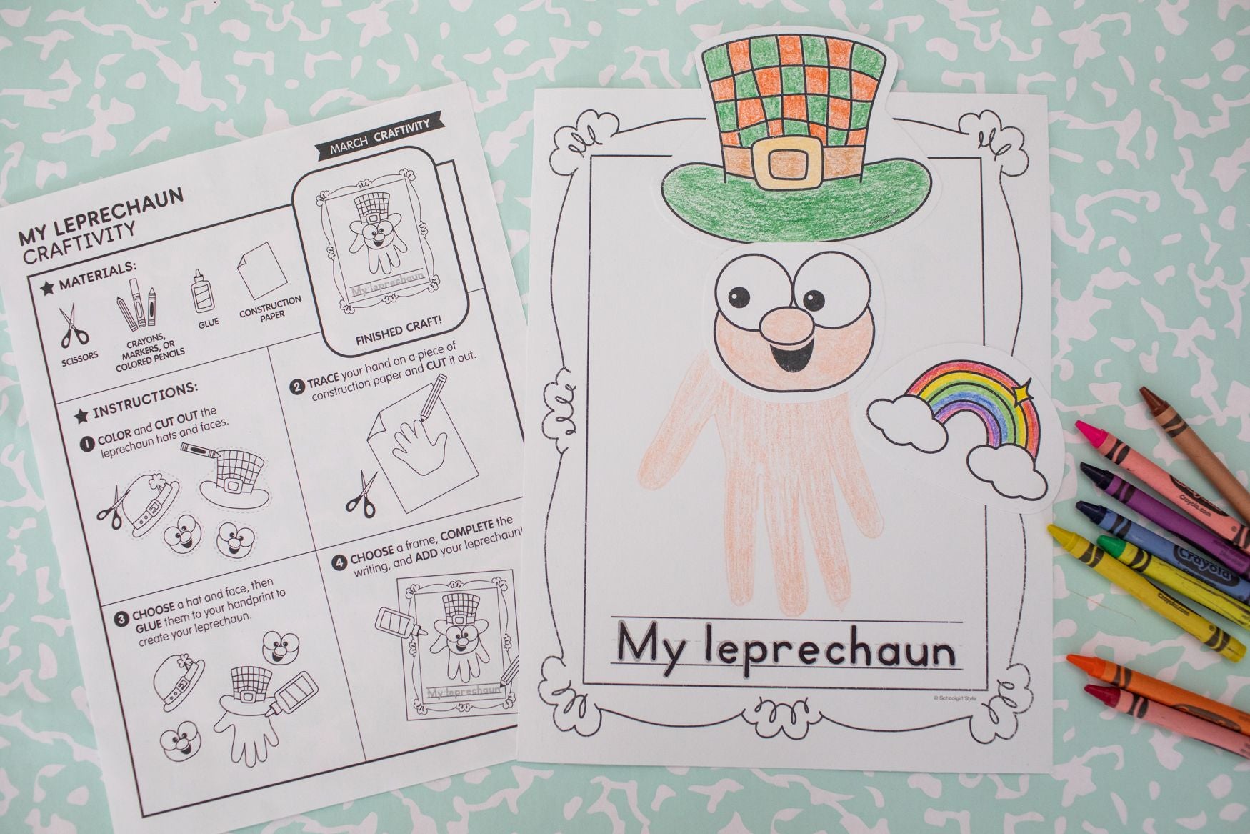 Printable March My Leprechaun Craftivity