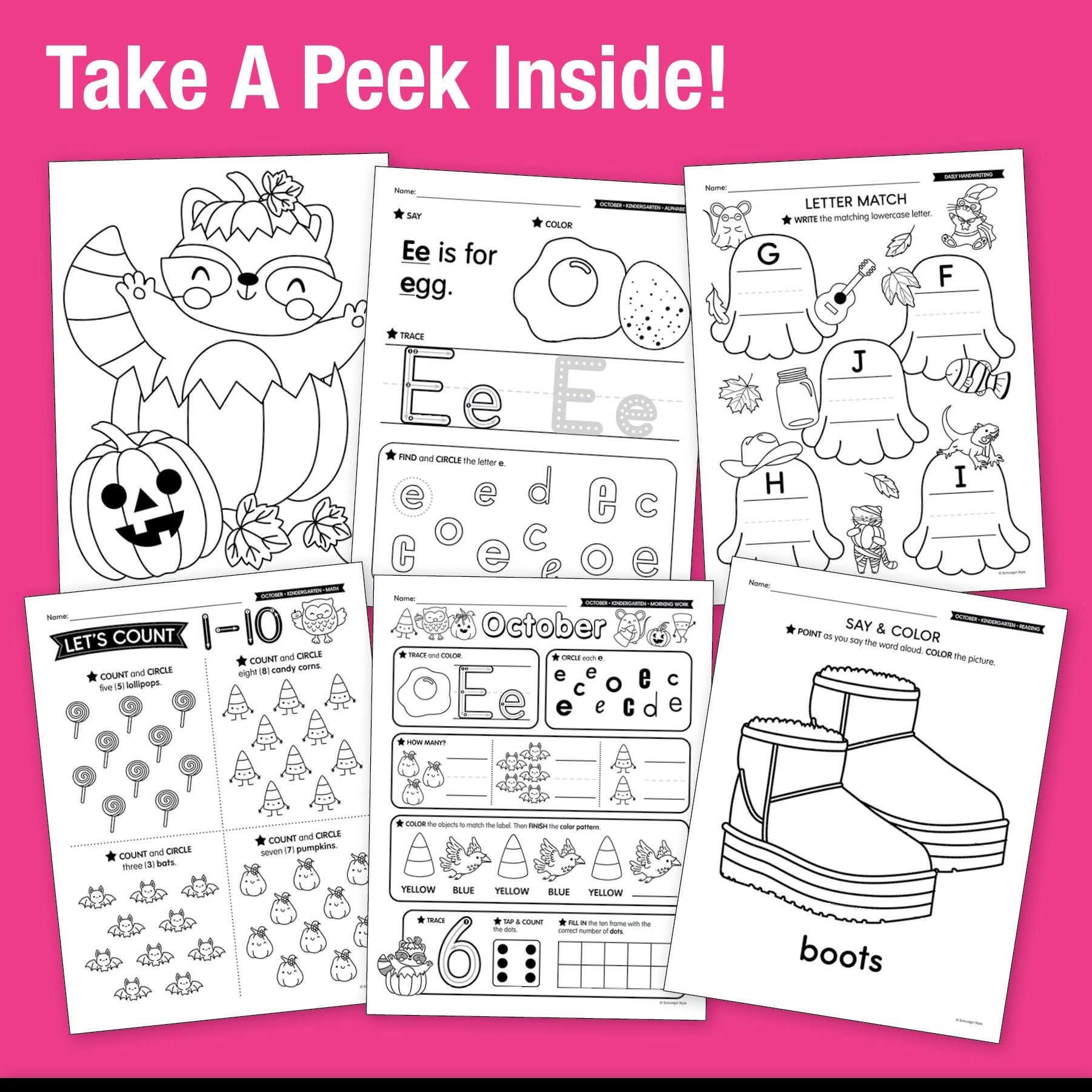 The Big Book of October Learning Kindergarten