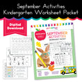 Load image into Gallery viewer, September Kindergarten Packet
