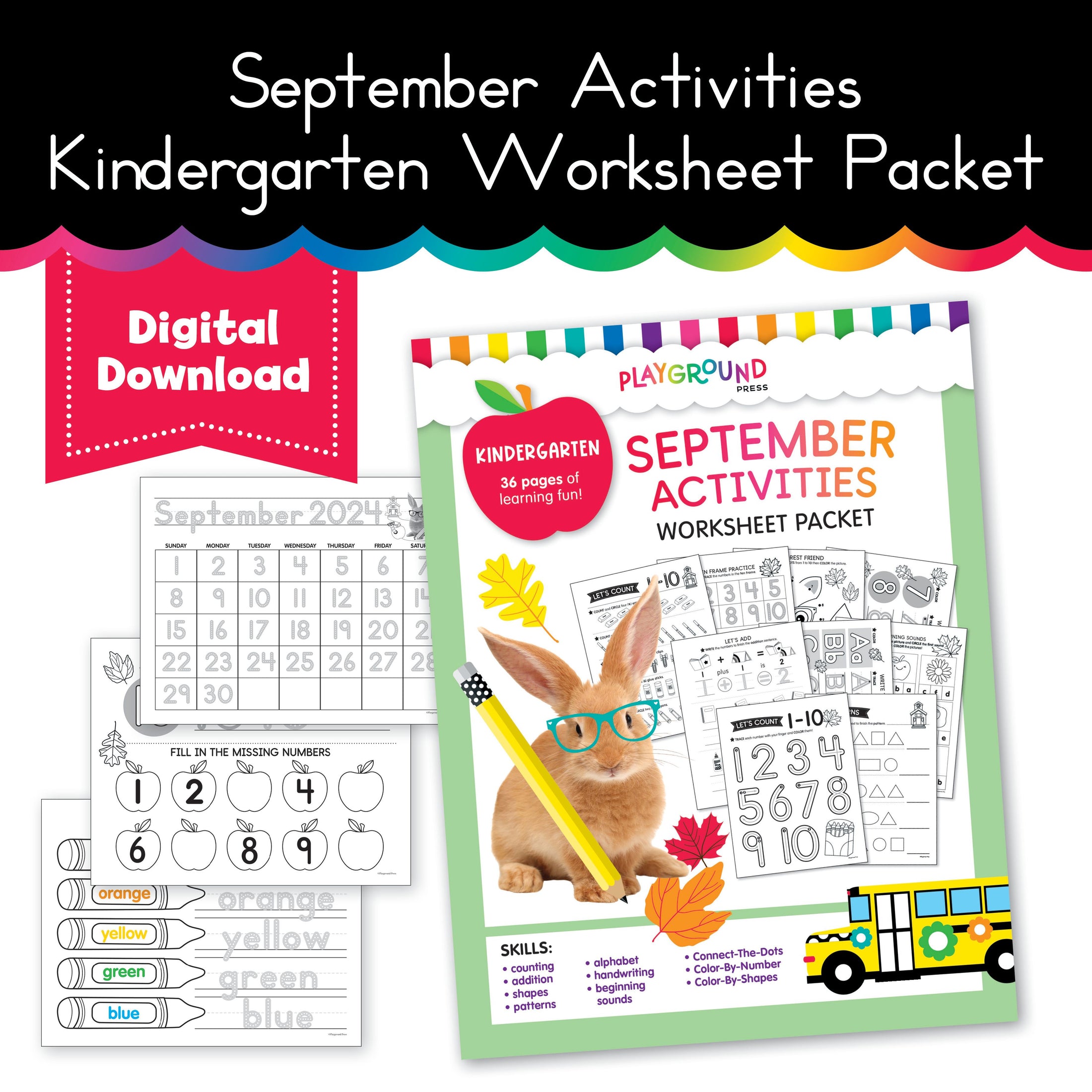 September Kindergarten Packet