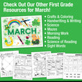 Load image into Gallery viewer, Printable First Grade March Daily Math
