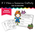 Load image into Gallery viewer, Printable If I Were a Scarecrow Craftivity
