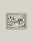 Load image into Gallery viewer, Snowy Stroll Framed Antique Art
