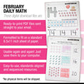 Load image into Gallery viewer, Printable Kindergarten February Daily Math
