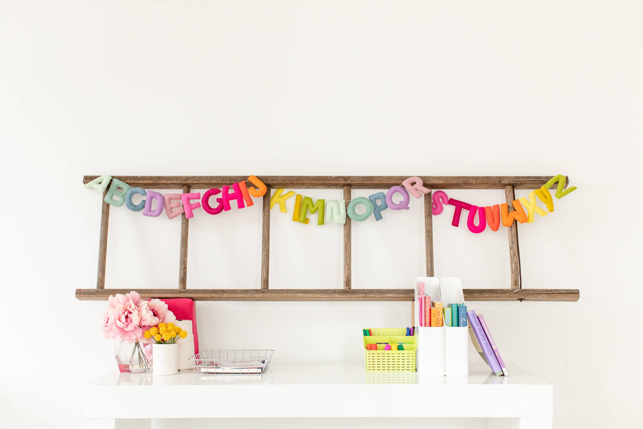 Whimsy Felt Alphabet Garland | Home Learning Decor