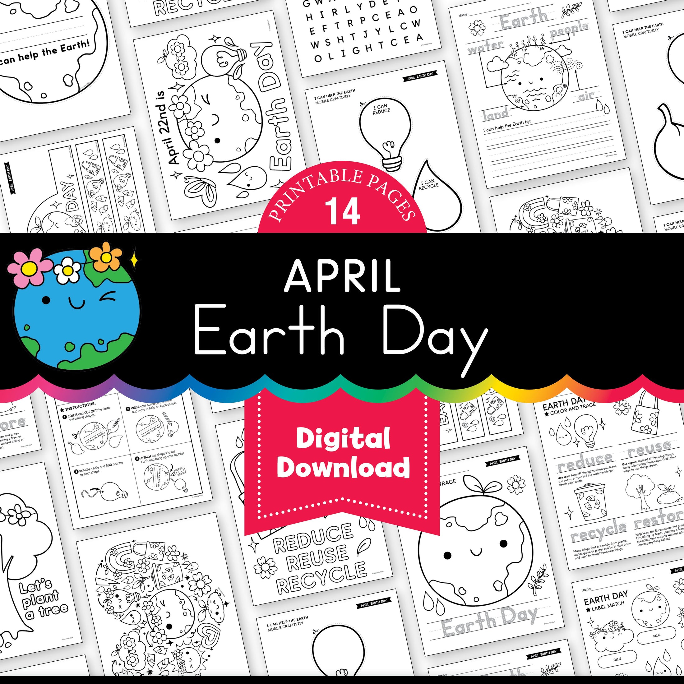 Printable April Earth Day Activities Pack