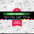 Load image into Gallery viewer, Printable First Grade April Daily Sight Words

