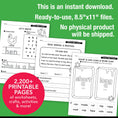 Load image into Gallery viewer, Printable First Grade Full Year Homeschool Curriculum Bundle
