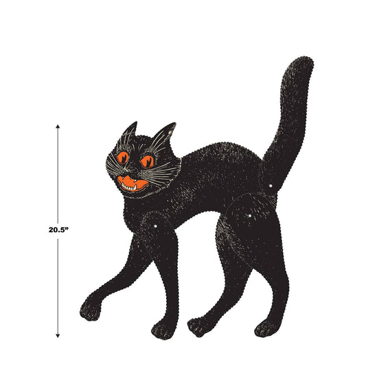 Vintage Halloween Jointed Cat