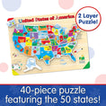 Load image into Gallery viewer, Lift & Learn USA Map Puzzle
