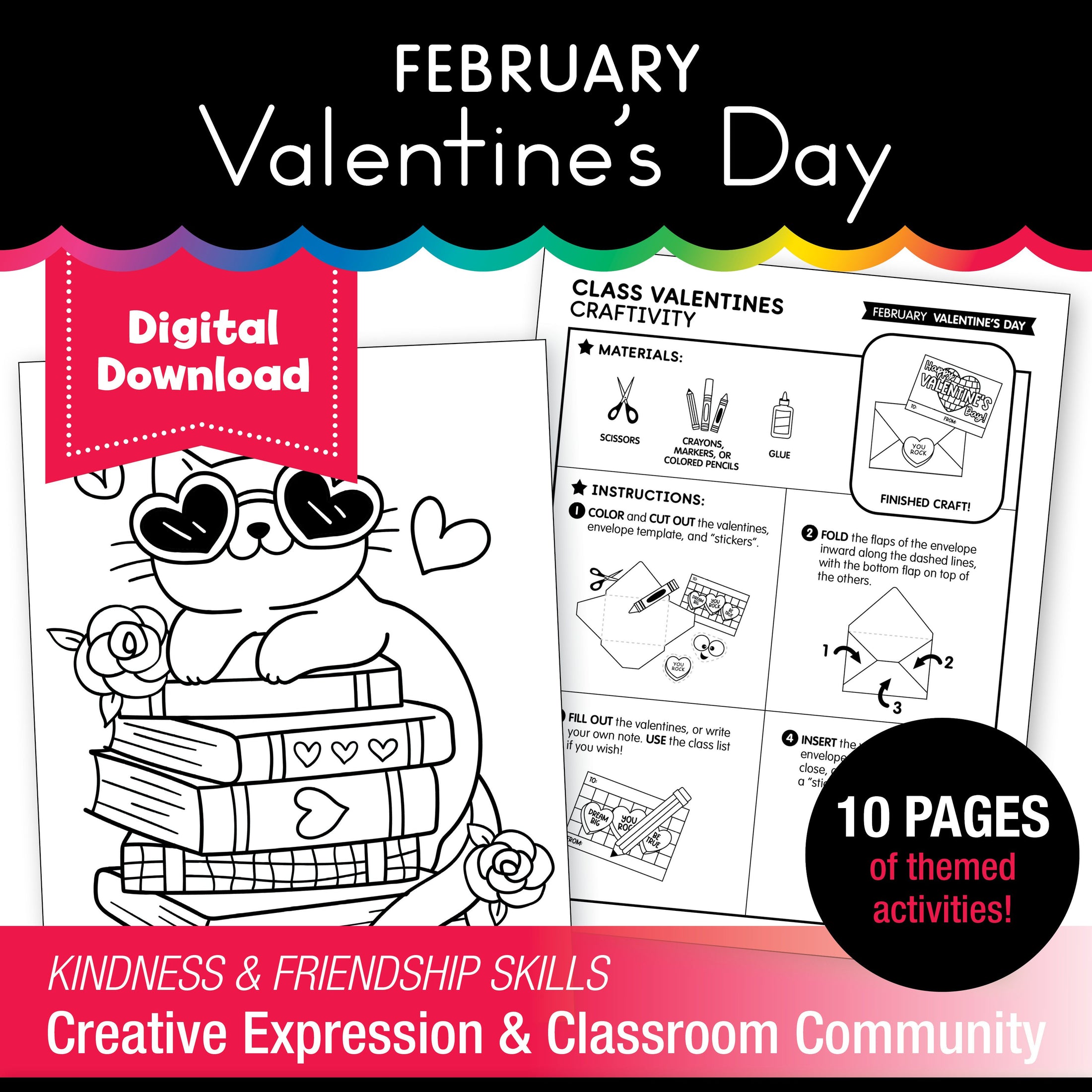 Printable February Valentine's Day Activity Pack
