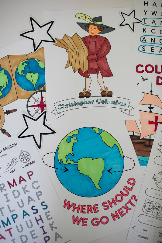 Printable Columbus Day Worksheets Activities and Coloring Pages