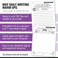 Load image into Gallery viewer, Printable Second Grade May Daily Writing Warm Ups
