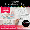 Load image into Gallery viewer, Printable February President's Day Activity Pack
