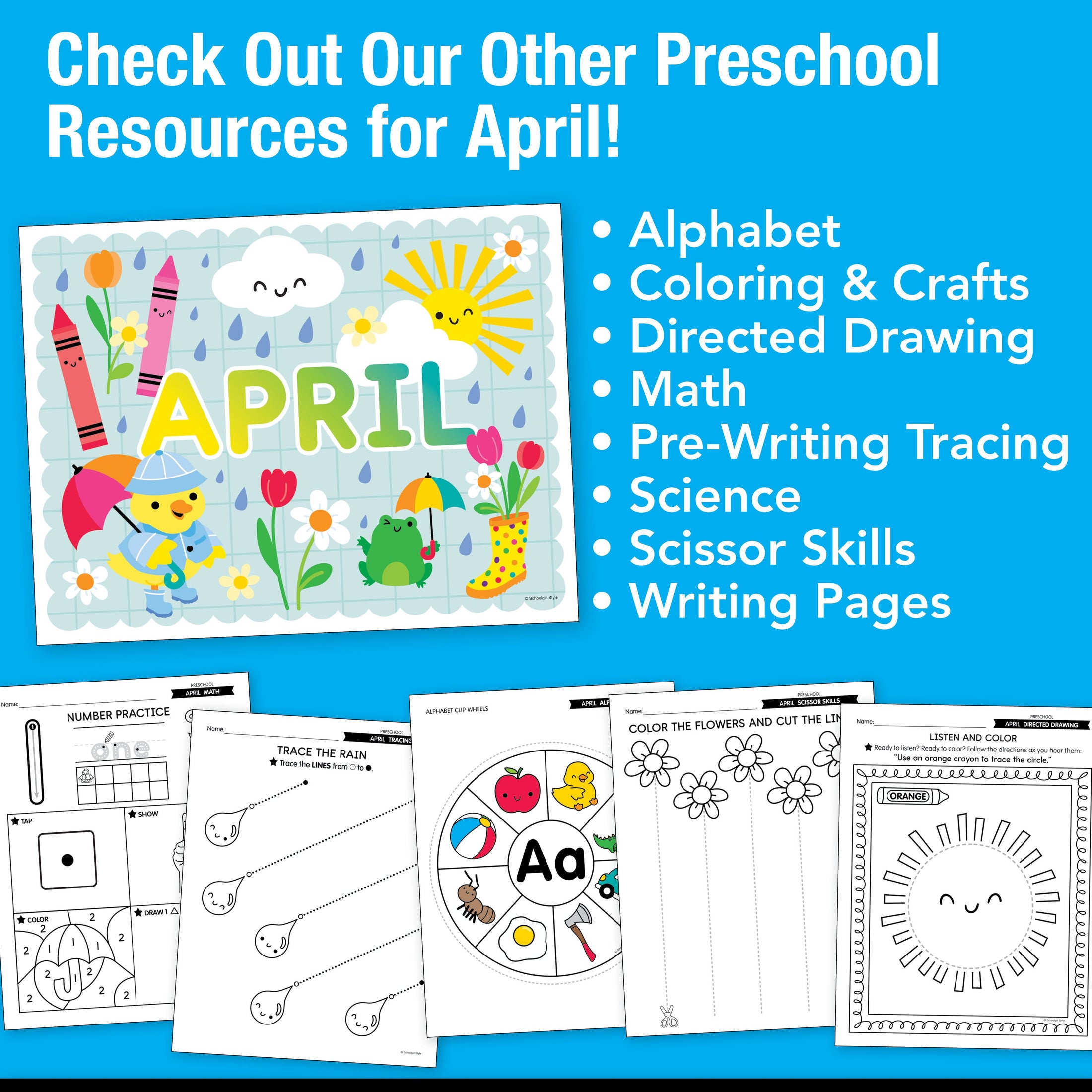 Printable Preschool April Letter of the Week