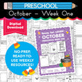 Load image into Gallery viewer, Printable Preschool October Week 1 Resources
