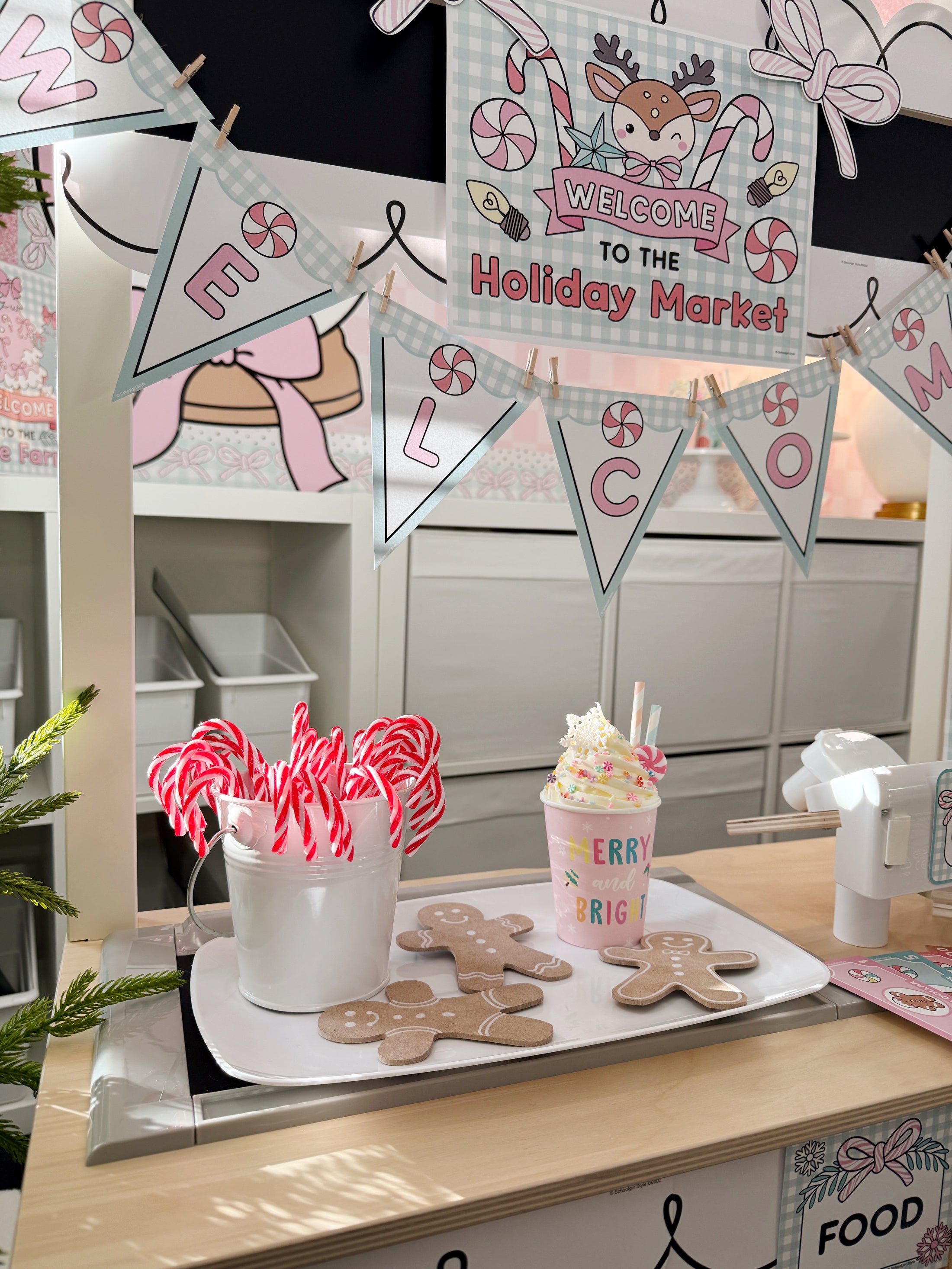 Printable December Dramatic Play Holiday Market and Tree Farm