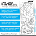 Load image into Gallery viewer, Printable Preschool April Letter of the Week
