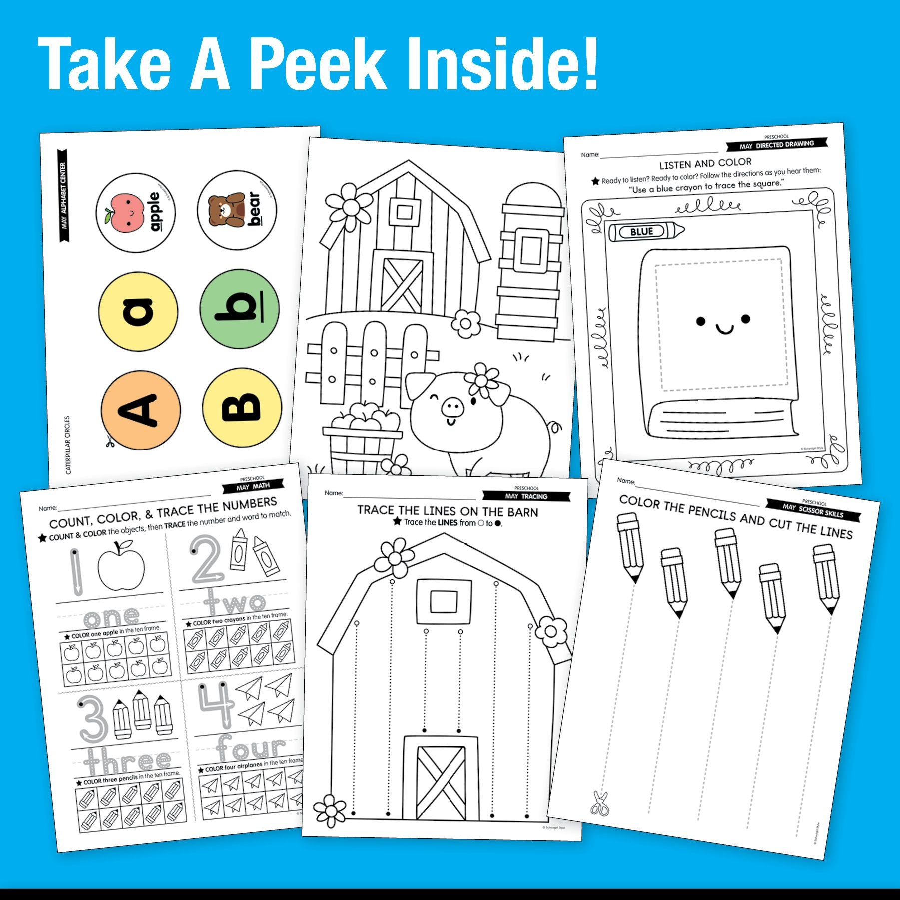 Ultimate Preschool May Homeschool Curriculum Bundle