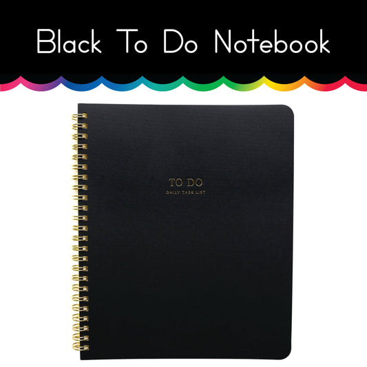 Black To Do Notebook