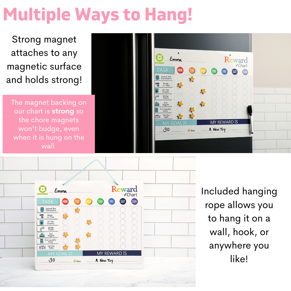 Magnetic Reward Task Chart for Kids