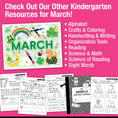 Load image into Gallery viewer, Printable Kindergarten March Daily Morning Work
