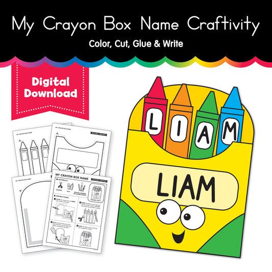 My Crayon Box Name Craftivity