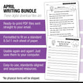 Load image into Gallery viewer, Printable Second Grade April Writing Bundle
