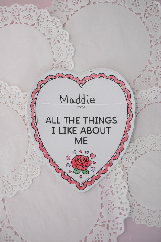 Printable February All The Things I Like About Me Craftivity