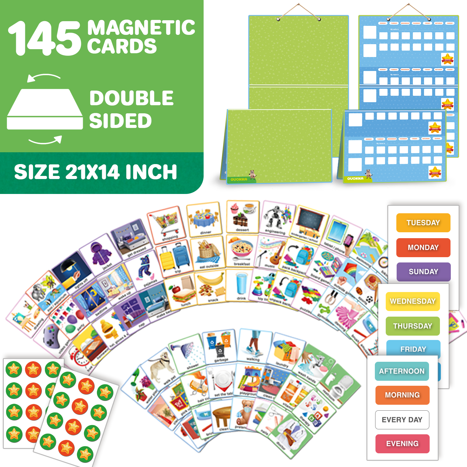 Magnetic Visual Schedule Board for Kids