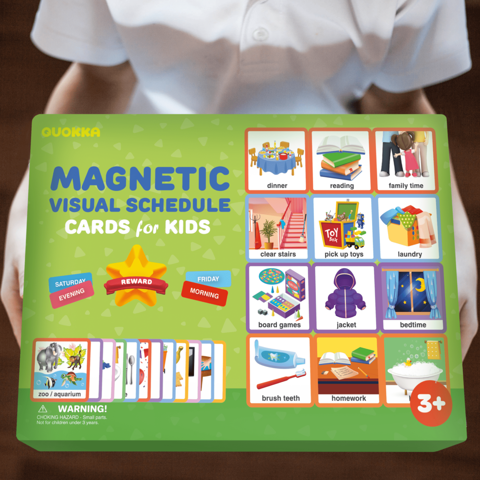 Magnetic Visual Schedule Cards for Kids