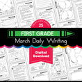 Load image into Gallery viewer, Printable First Grade March Daily Writing
