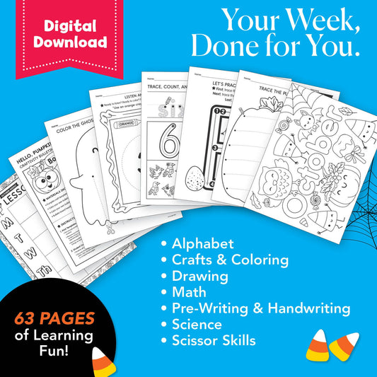 Printable Preschool October Week 1 Resources