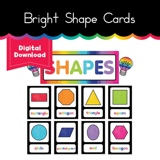 Bright Shape Cards 