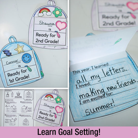 Printable May Ready for Next Year Backpack Writing Craftivity
