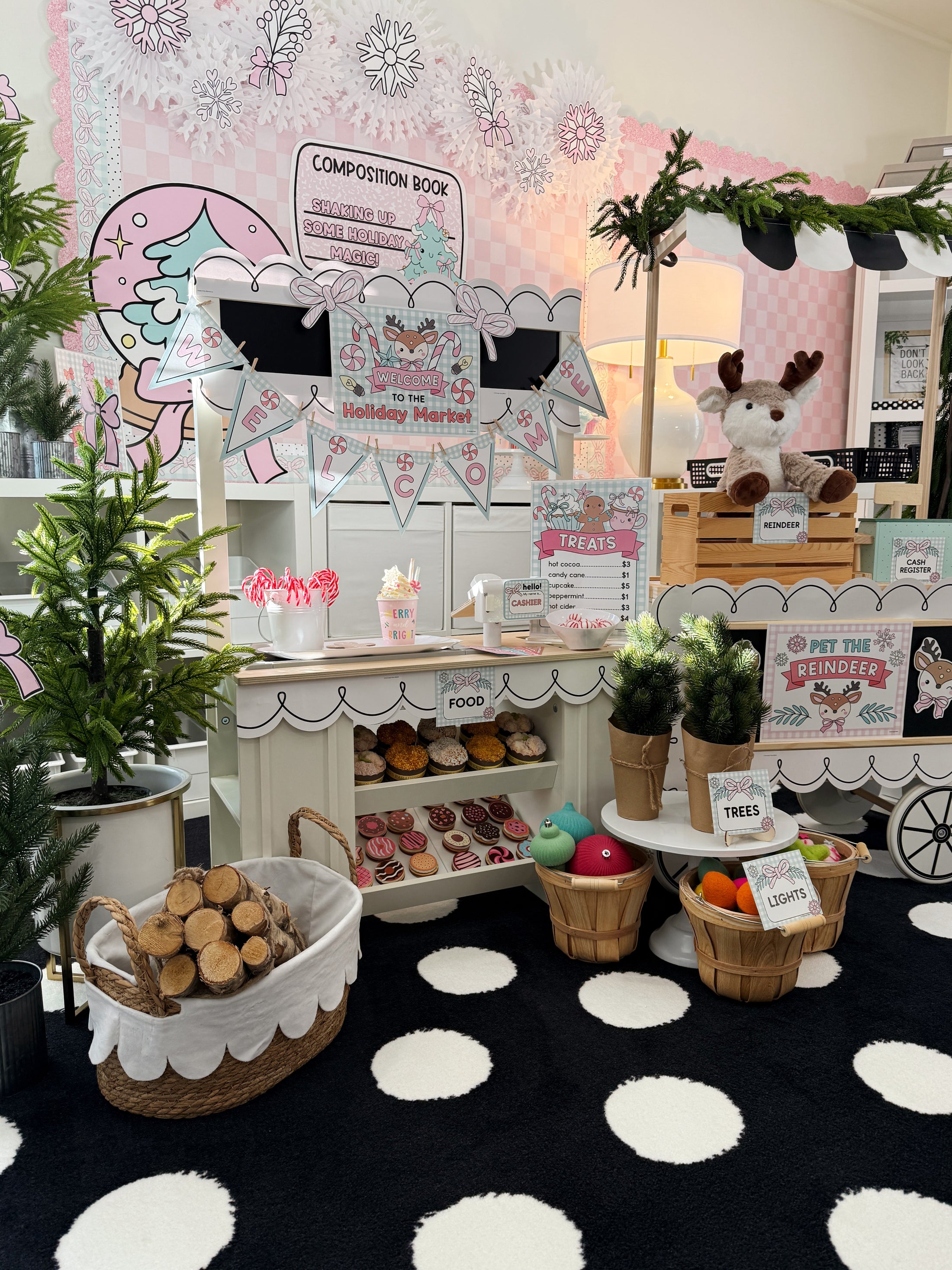 Printable December Dramatic Play Holiday Market and Tree Farm