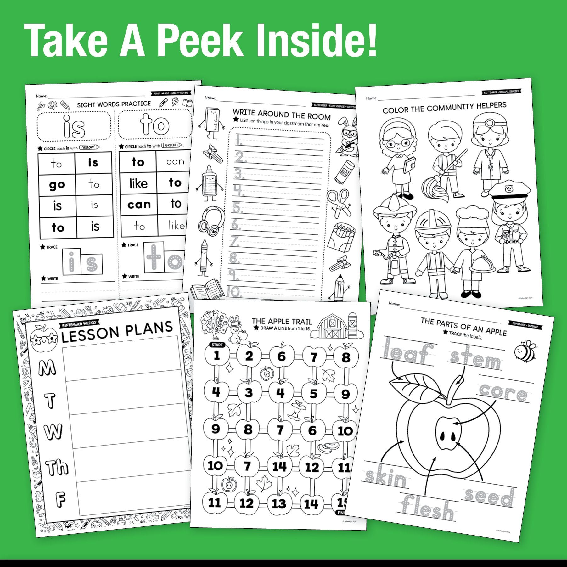 The Big Book of September Learning First Grade