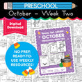 Load image into Gallery viewer, Printable Preschool October Week 2 Resources
