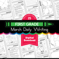 Load image into Gallery viewer, Printable First Grade March Daily Writing
