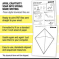 Load image into Gallery viewer, Printable April Soar Into Spring Name Writing Craftivity
