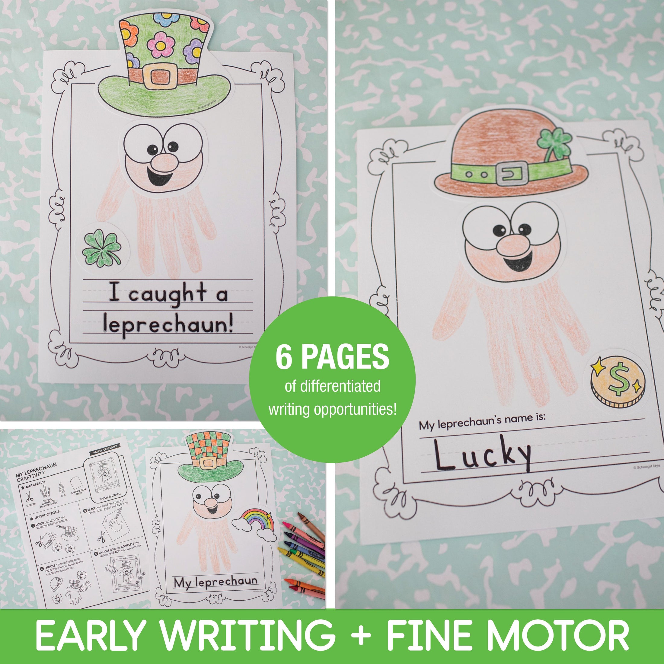 Printable March My Leprechaun Craftivity