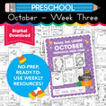 Load image into Gallery viewer, Printable Preschool October Week 3 Resources
