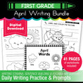 Load image into Gallery viewer, Printable First Grade April Writing Bundle
