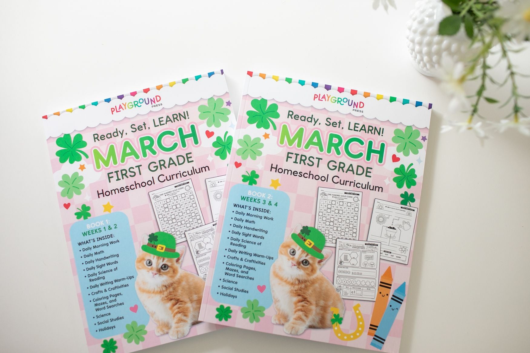 Ultimate First Grade March Homeschool Curriculum Bundle