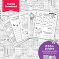 Load image into Gallery viewer, Printable Second Grade December Homeschool Curriculum Bundle
