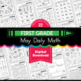 Load image into Gallery viewer, Printable First Grade May Daily Math
