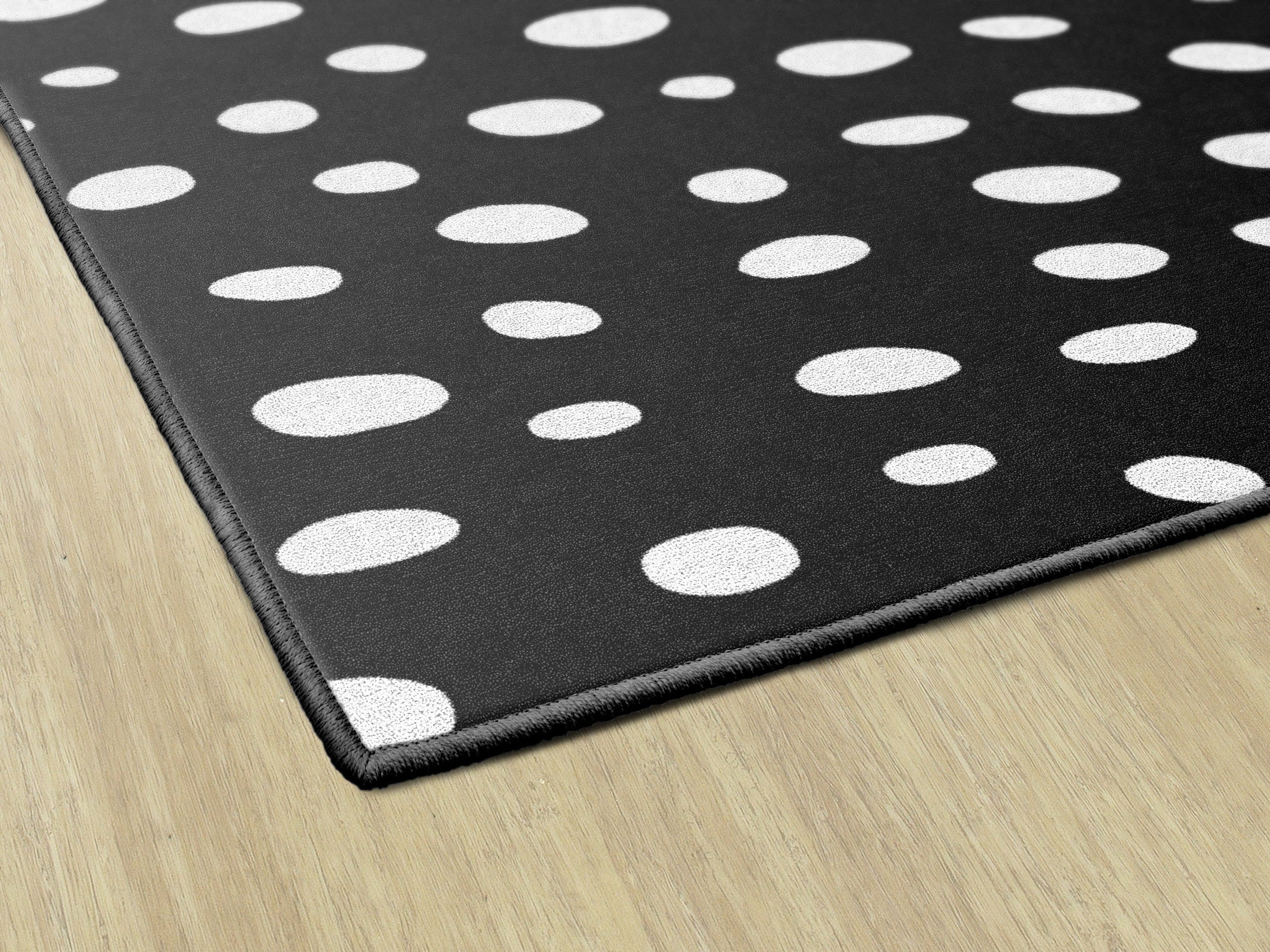 Black and White Spotty Classroom Rug by Schoolgirl Style